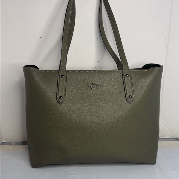 Coach Handbags - Coach central Sage Green Leather Tote